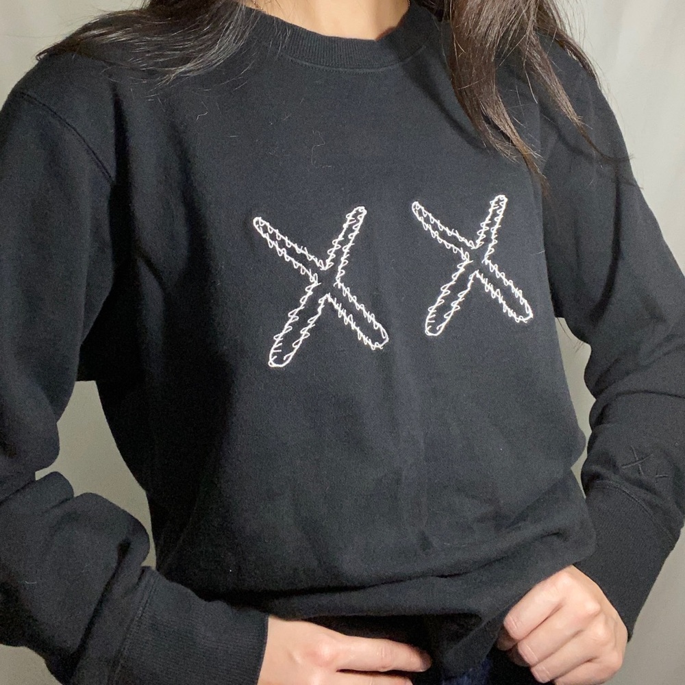 Kaws x @uniqlo x Sesame Street sweatshirt black S